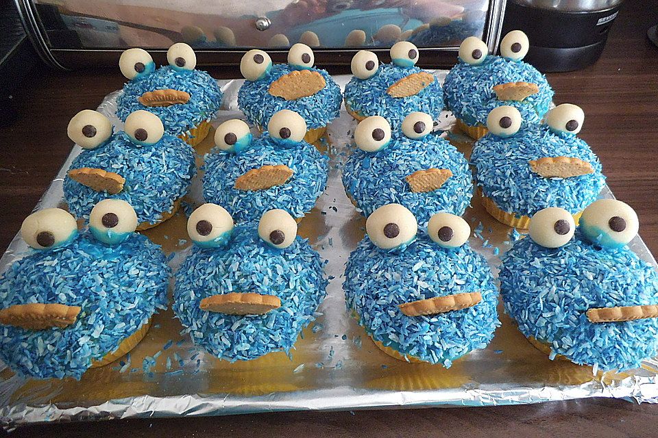 Krümelmonster Cupcakes