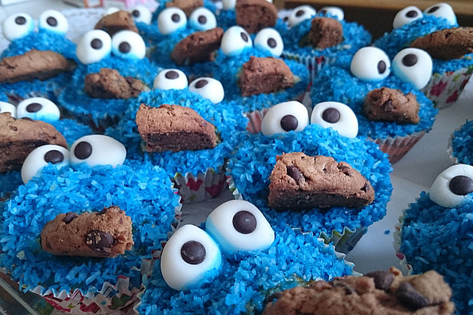 Krümelmonster Cupcakes