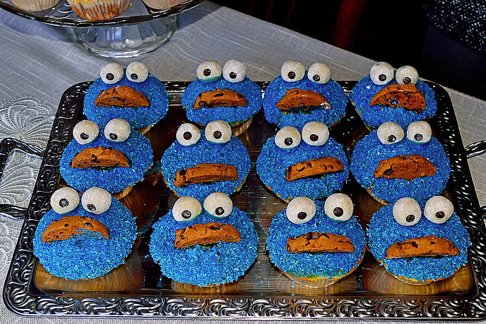 Krümelmonster Cupcakes