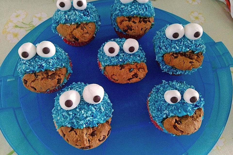 Krümelmonster Cupcakes