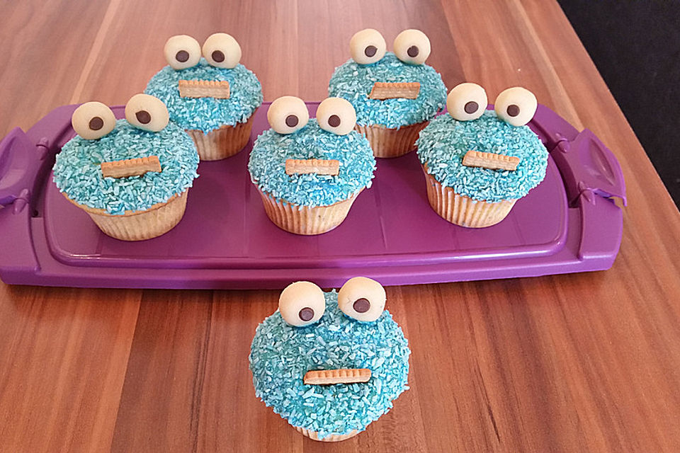 Krümelmonster Cupcakes