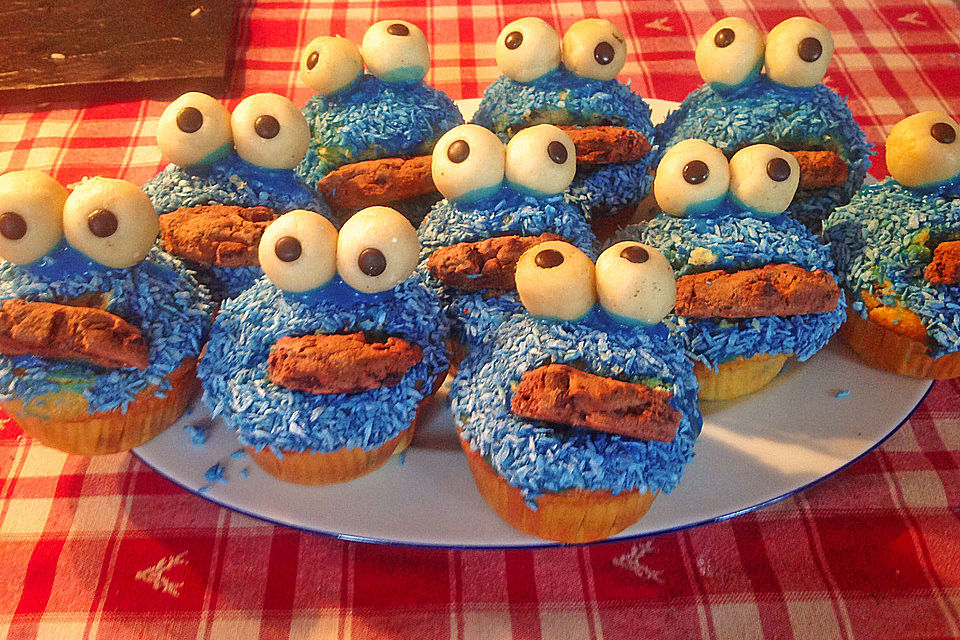 Krümelmonster Cupcakes