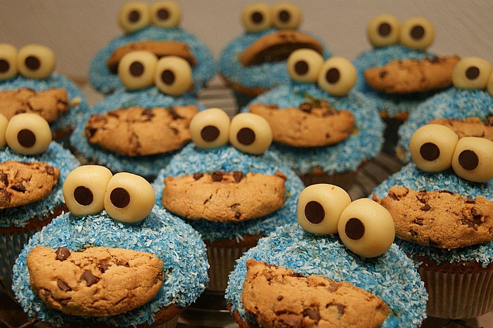 Krümelmonster Cupcakes