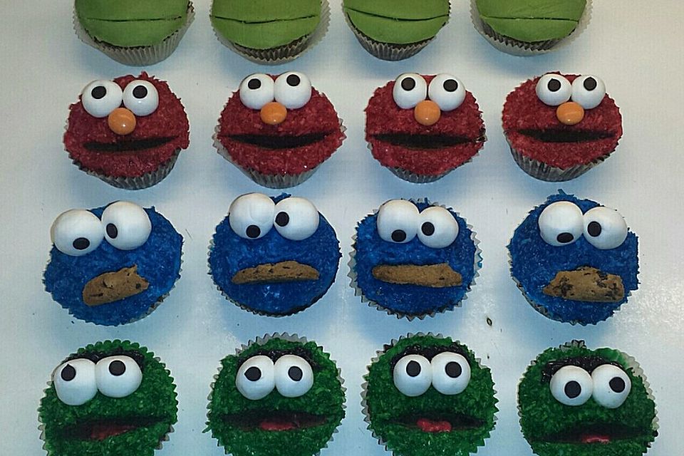 Krümelmonster Cupcakes