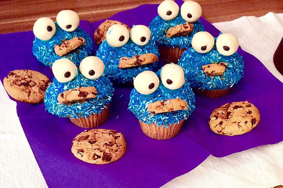 Krümelmonster Cupcakes