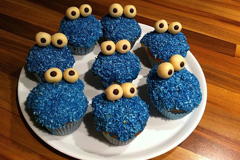 Krümelmonster Cupcakes