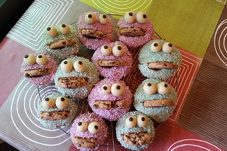 Krümelmonster Cupcakes