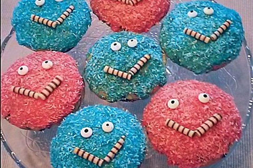 Krümelmonster Cupcakes