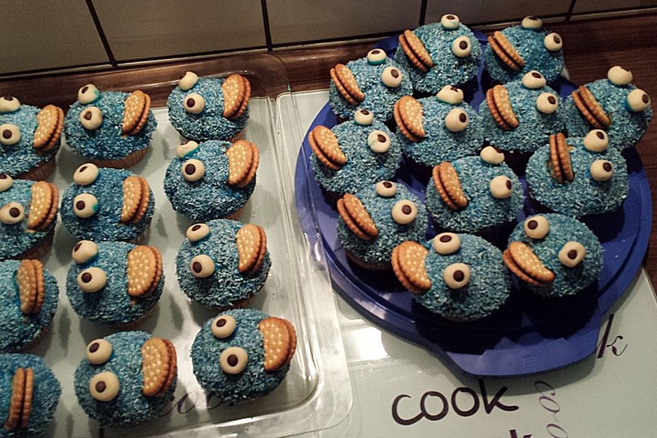 Krümelmonster Cupcakes