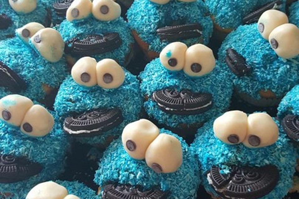 Krümelmonster Cupcakes