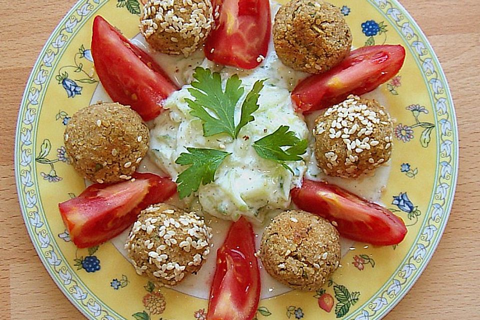 Schnelle Falafel in Pitabrot