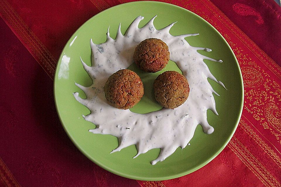 Schnelle Falafel in Pitabrot