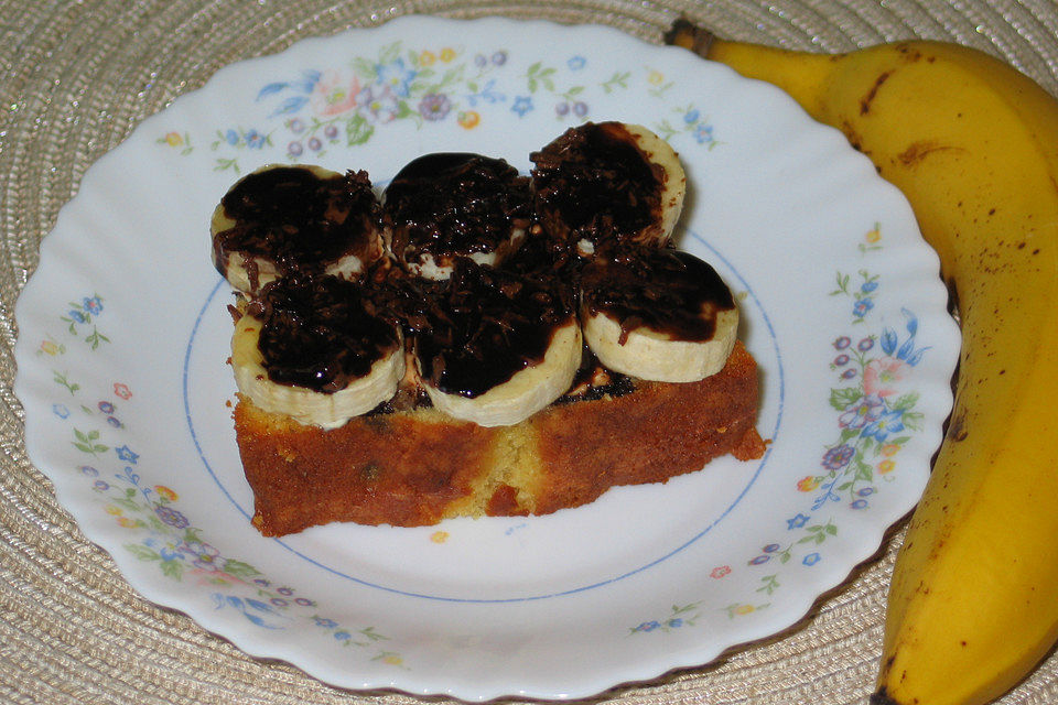 Bananentoast mit Schokolade