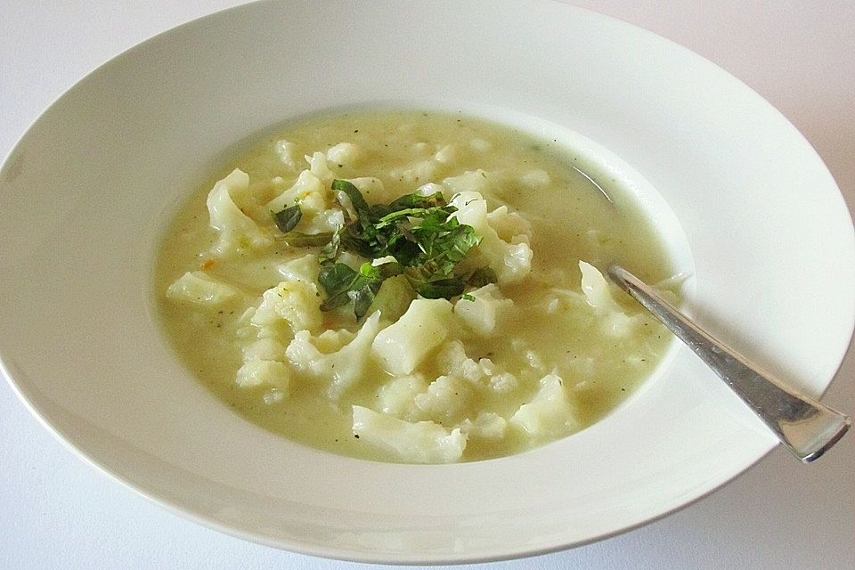 Blumenkohlsuppe