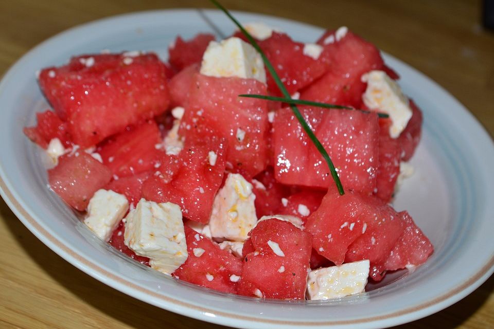 Wassermelonen-Feta Salat