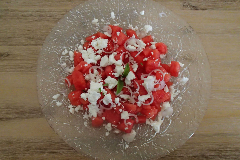 Wassermelonen-Feta Salat