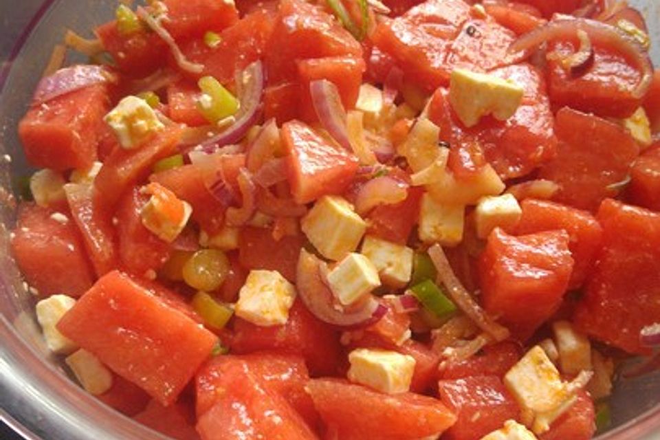 Wassermelonen-Feta Salat