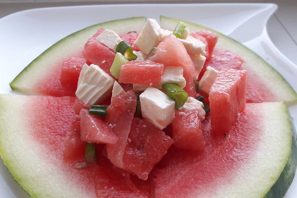 Wassermelonen-Feta Salat