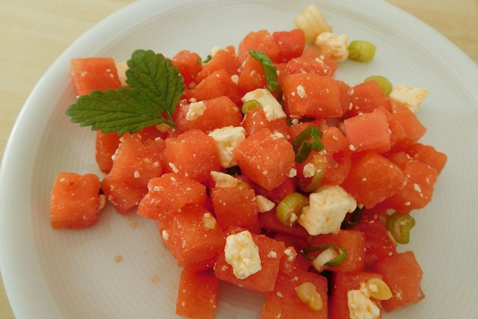 Wassermelonen-Feta Salat