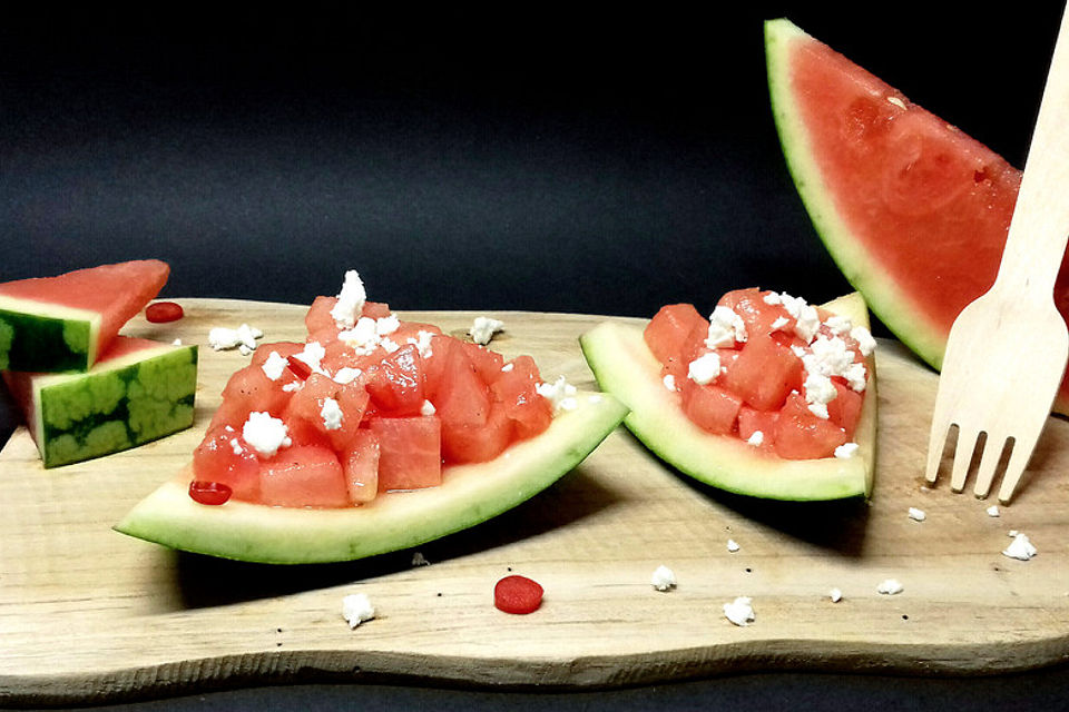 Wassermelonen-Feta Salat