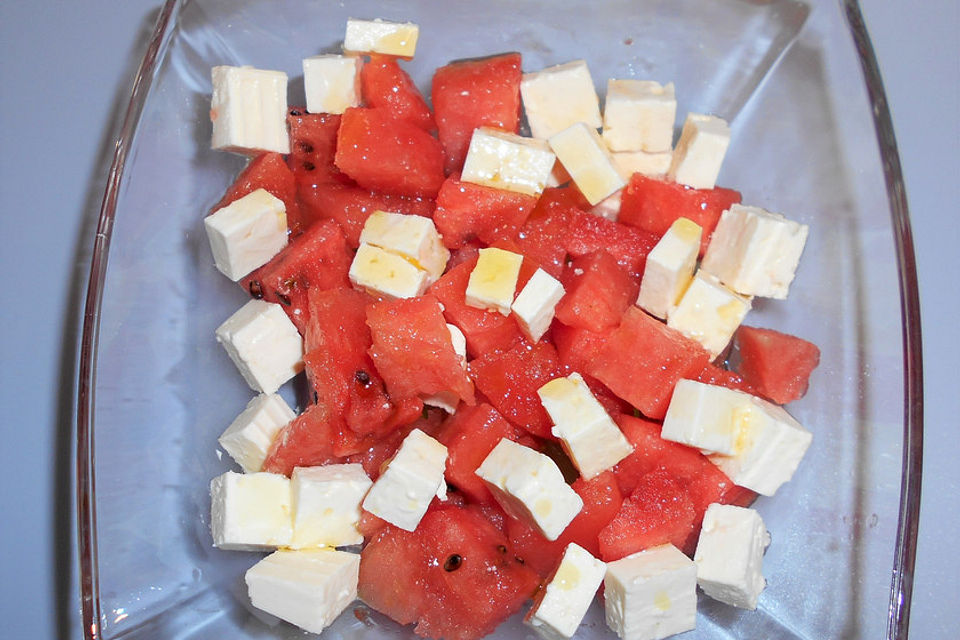 Wassermelonen-Feta Salat