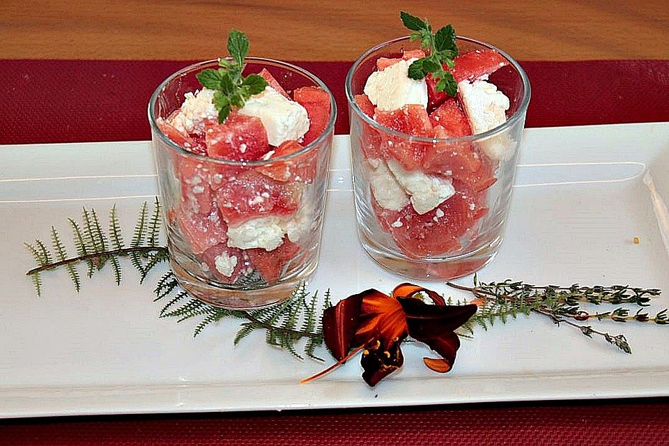 Wassermelonen-Feta Salat