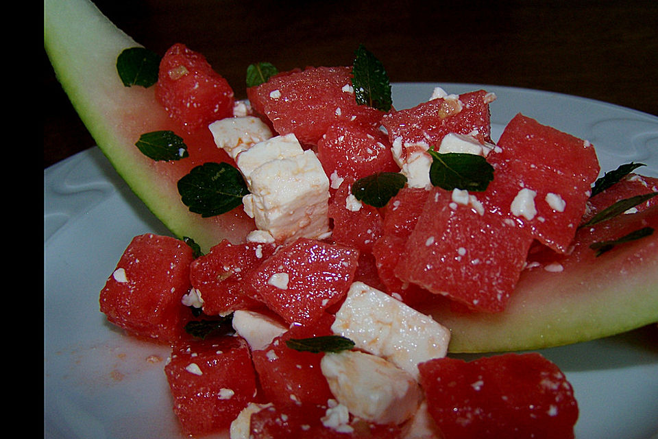 Wassermelonen-Feta Salat