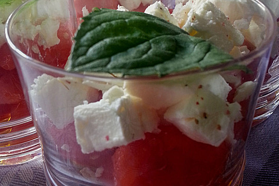 Wassermelonen-Feta Salat