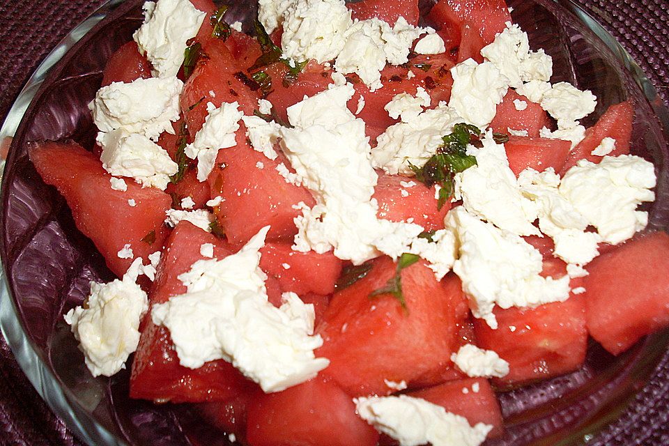 Wassermelonen-Feta Salat