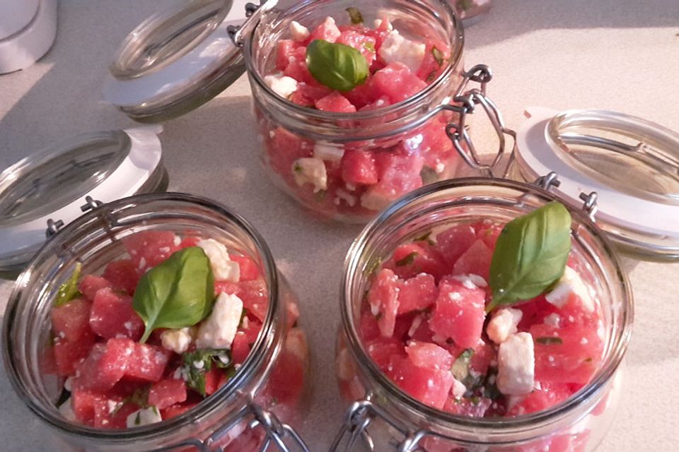 Wassermelonen-Feta Salat