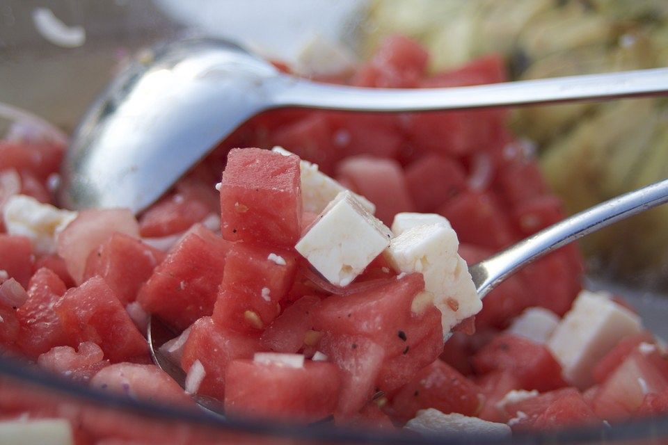 Wassermelonen-Feta Salat