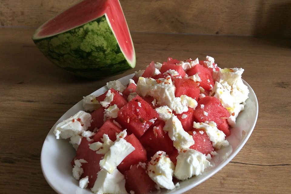 Wassermelonen-Feta Salat