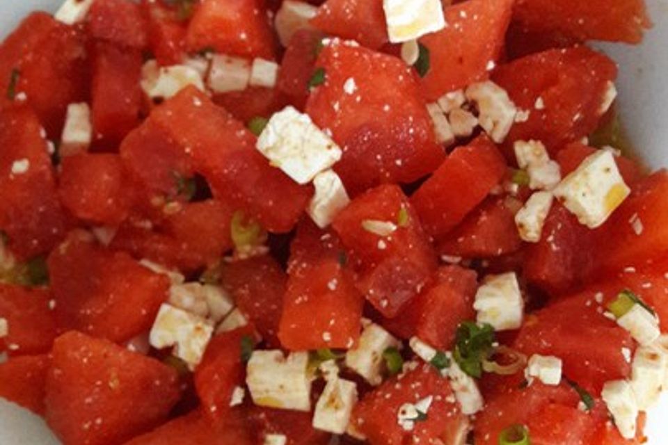 Wassermelonen-Feta Salat