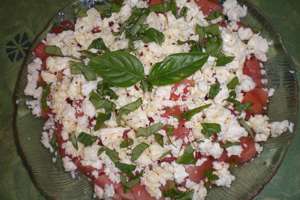 Wassermelonen-Feta Salat