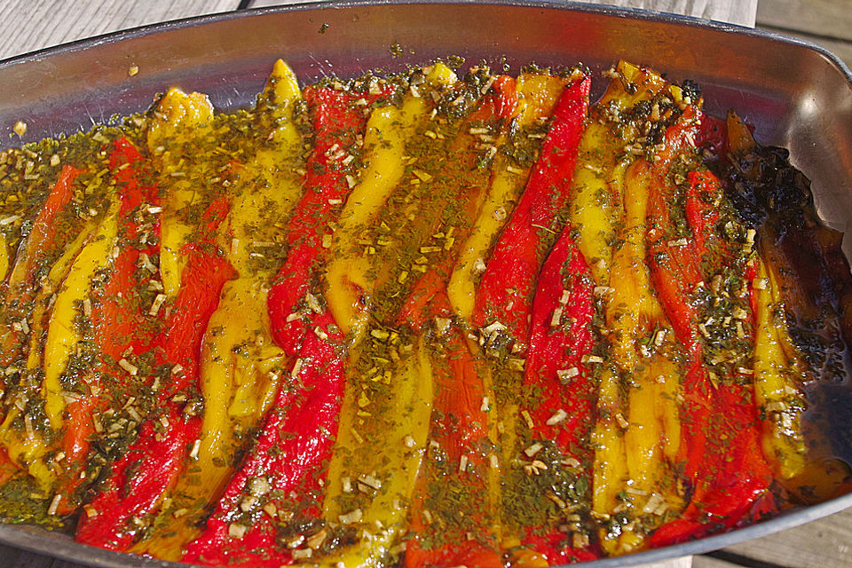 Marinierte Paprikafilets