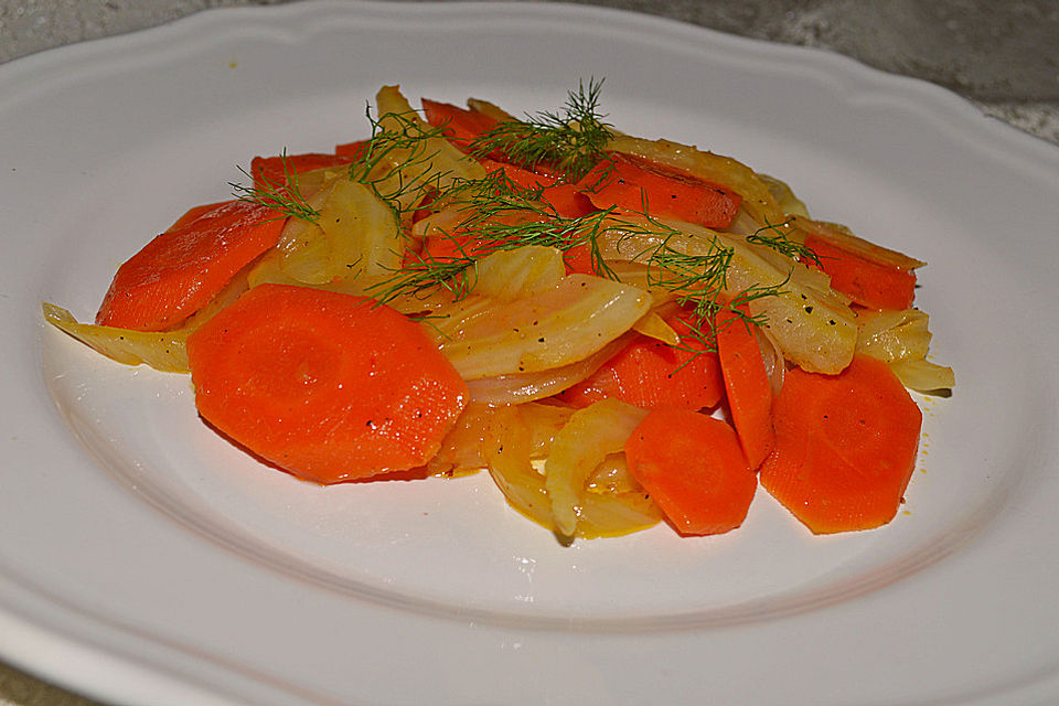 Fenchel-Möhren-Gemüse