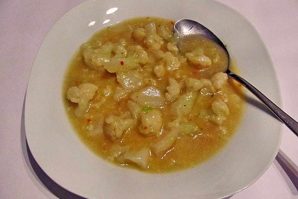 Blumenkohlsuppe