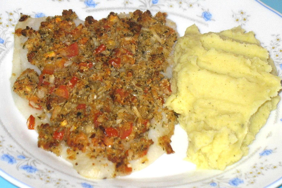 Fischfilet in Tomatenkruste