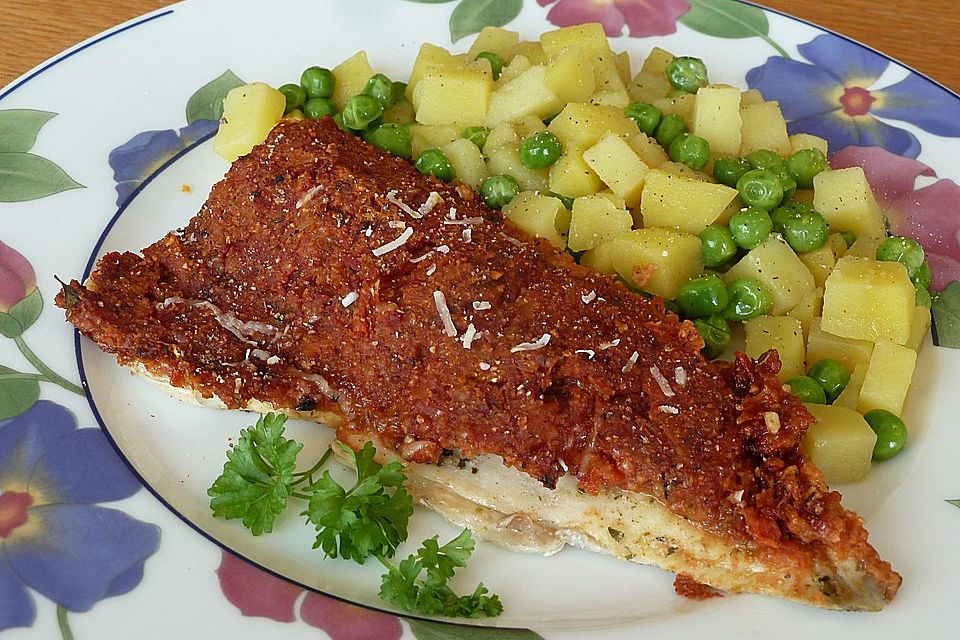 Fischfilet in Tomatenkruste