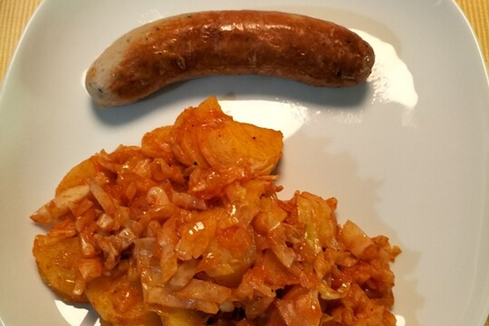 Kraut- und Kartoffelsalat