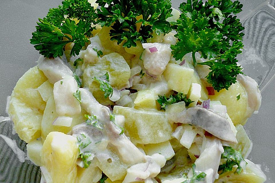 Kartoffelsalat mit Matjes