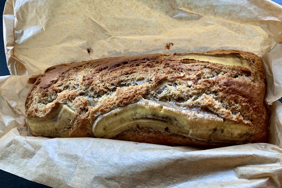 Karibisches Bananenbrot oder Bananenkuchen