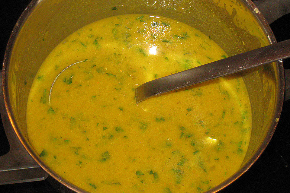 Blumenkohl an Orangen-Currysauce