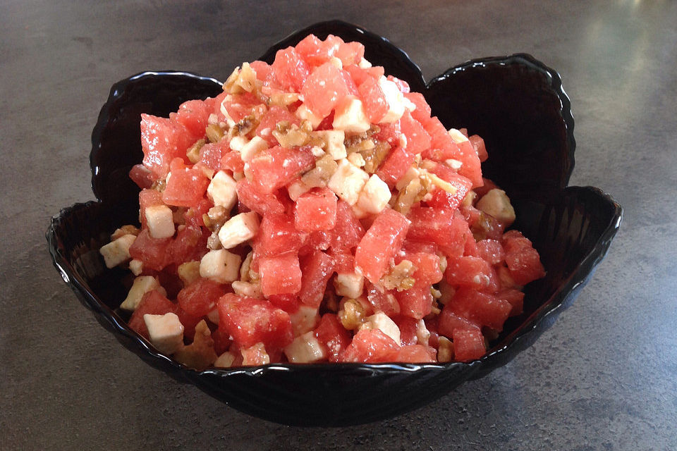 Melonensalat mit Feta