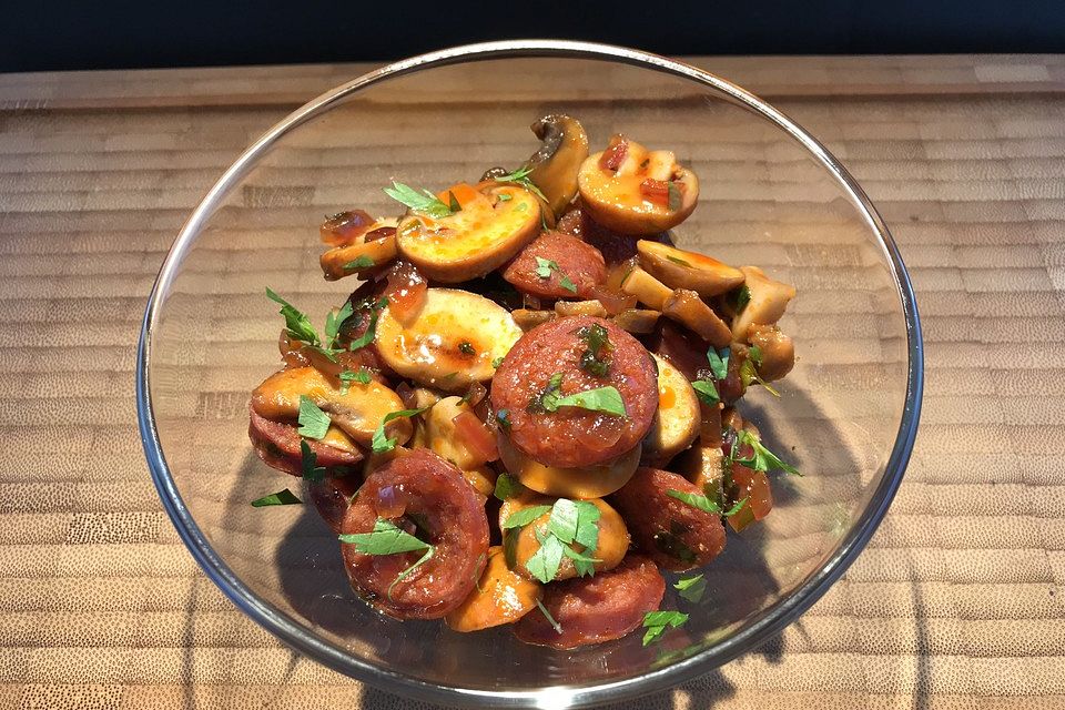 Champignons con Chorizo