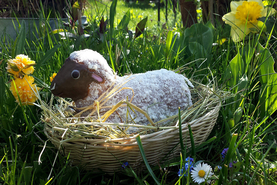 Süßes Kokos-Osterlamm