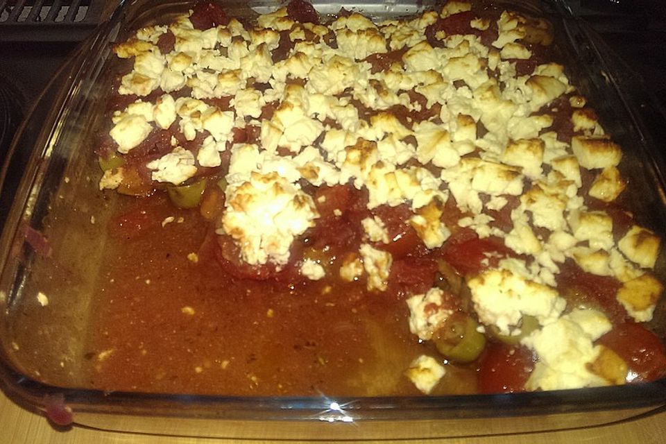 Kürbis-Feta-Tomaten-Auflauf