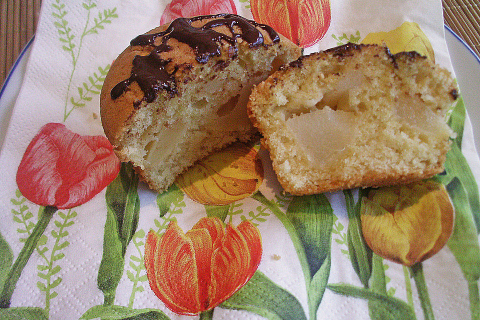 Birne Helene-Muffins