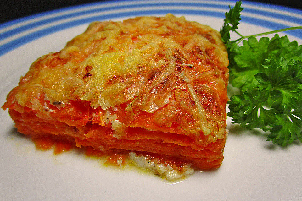 Süßkartoffel-Gratin