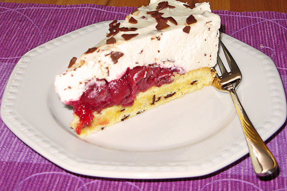 Stracciatella-Kirschtorte